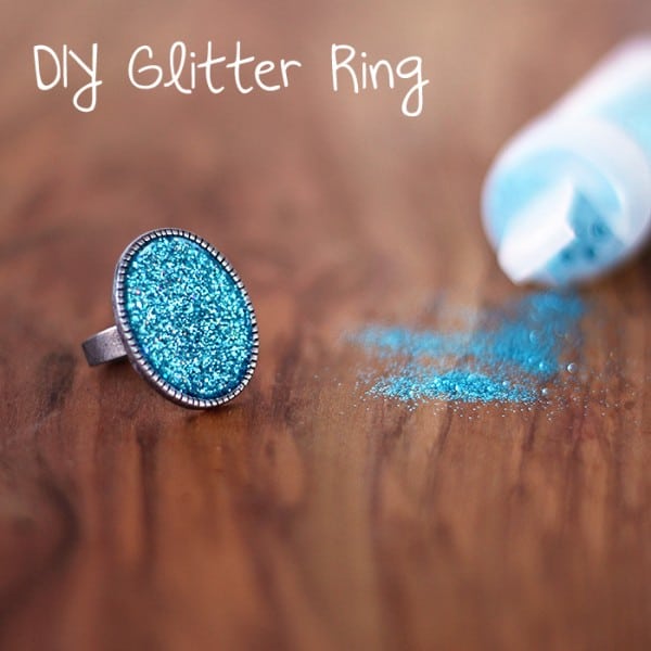DIY Glitter Ring