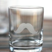 DIY Moustache Glass