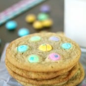 White Chocolate M and M Cookies