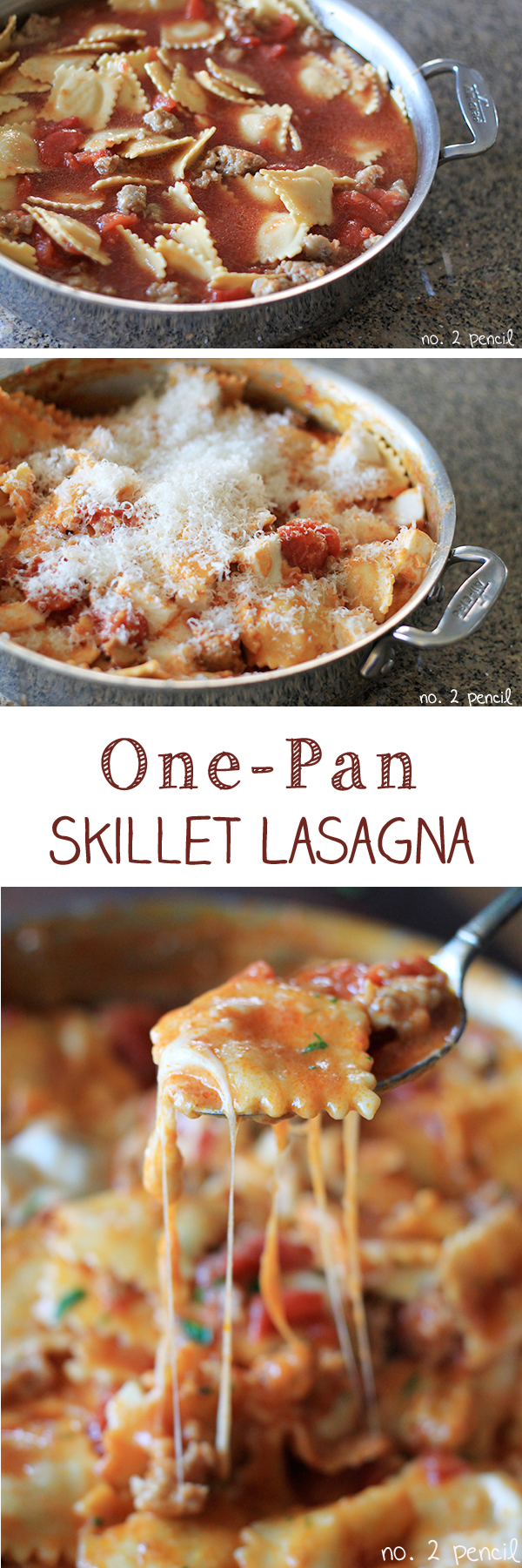 Easy One Pan Skillet Lasagna