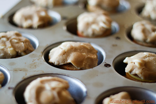Candy Corn Oreo Stuffed White Chocolate Chip Cookies