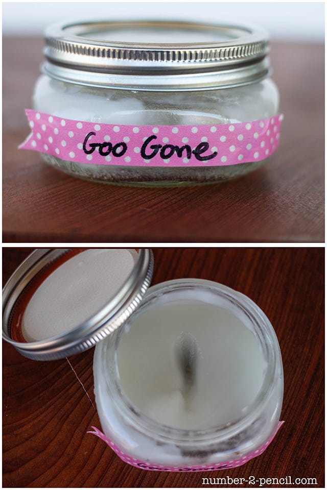 Homemade Goo Gone - just two everyday ingredients! 