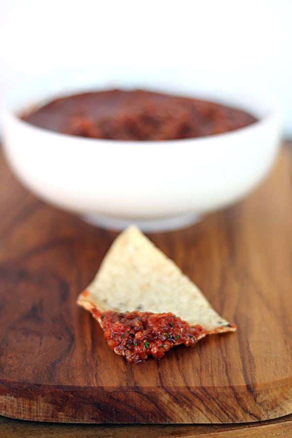 Fire-Roasted Salsa Recipe, perfectly smokey and spicy! 