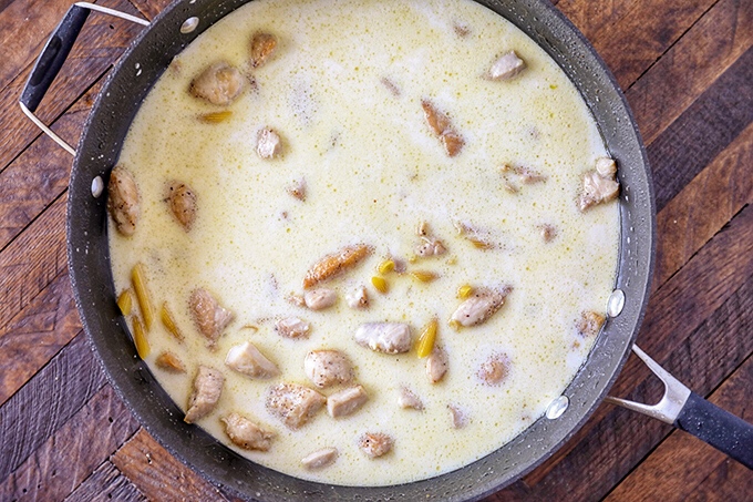 How to make one pot chicken alfredo