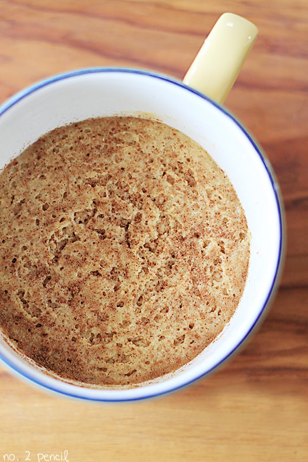 Snickerdoodle Cookie in a Cup - a microwave snickerdoodle!