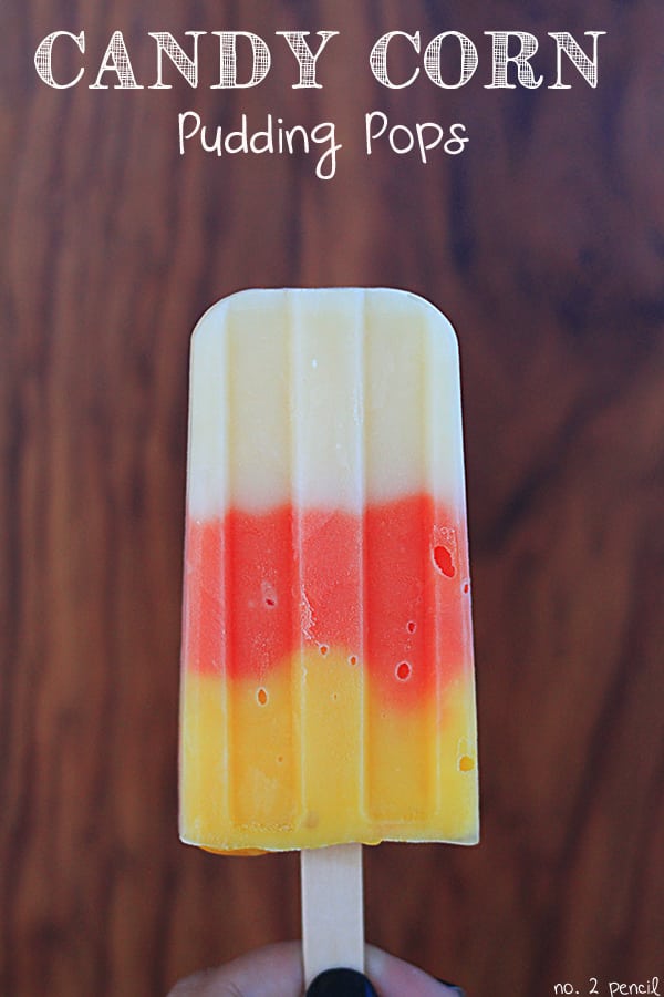 Candy Corn Pudding Pops!