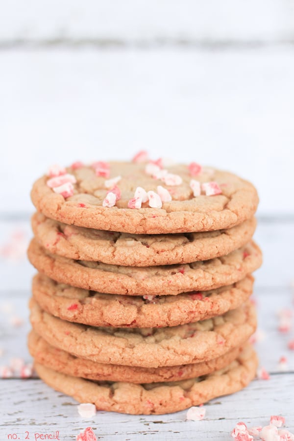 Candy Cane Pudding Cookies