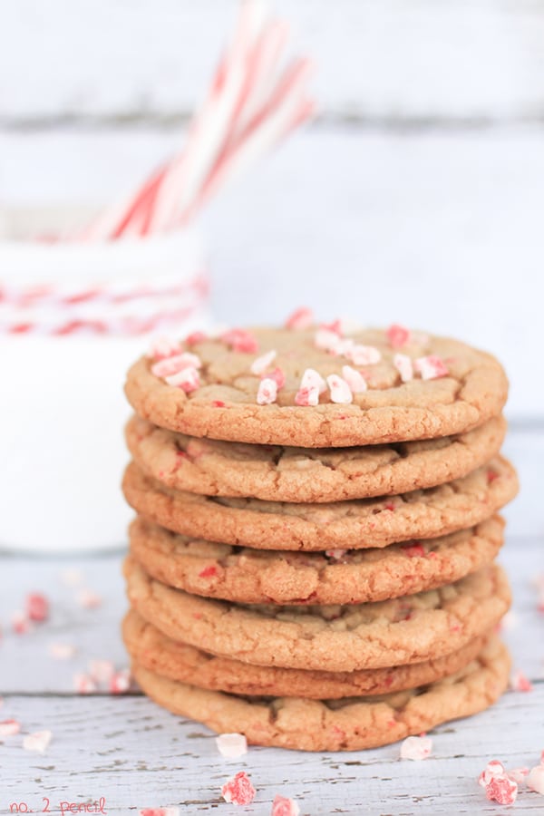 Candy Cane Pudding Cookies 