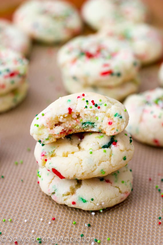 Holiday Cake Batter Cookies