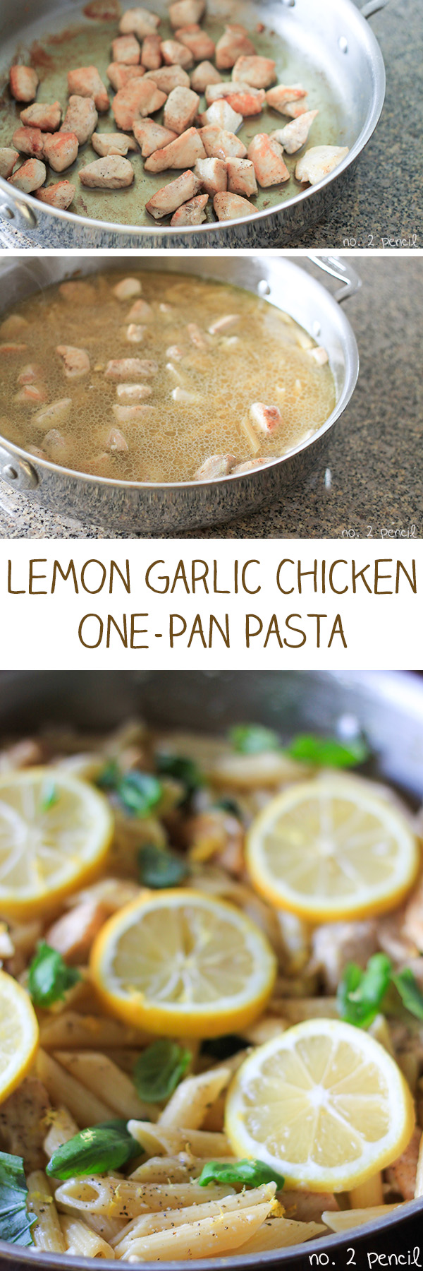 One-Pan Lemon Garlic Chicken Pasta 