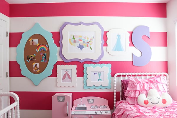Little Girl Room Gallery Wall
