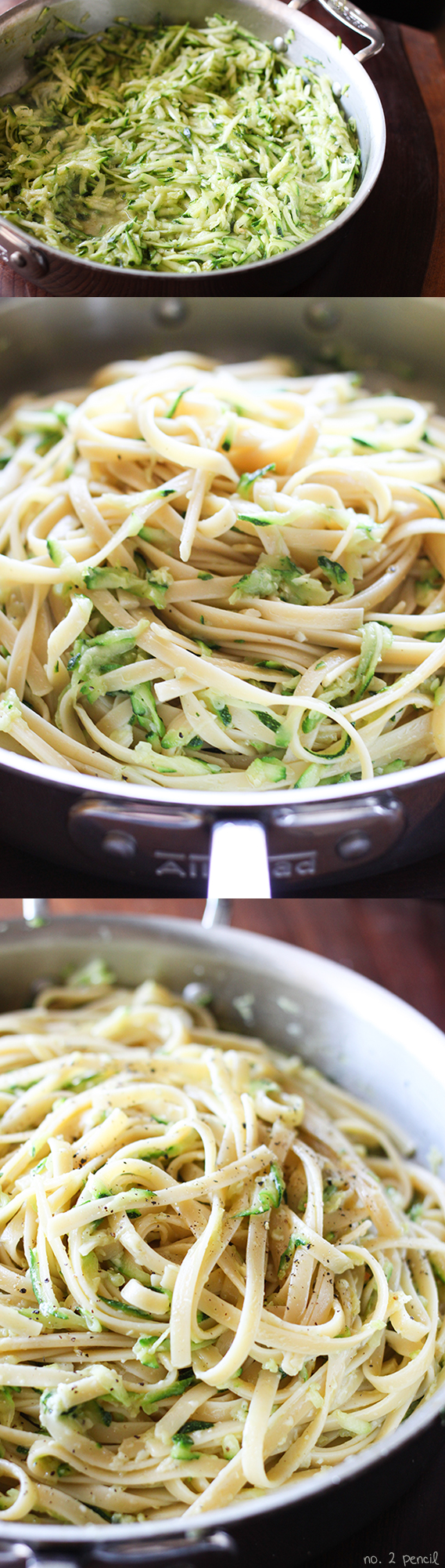Zucchini and Parmesan Pasta - so easy and delicious! 