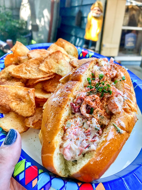 Disneyland Lobster Roll at Harbour Galley