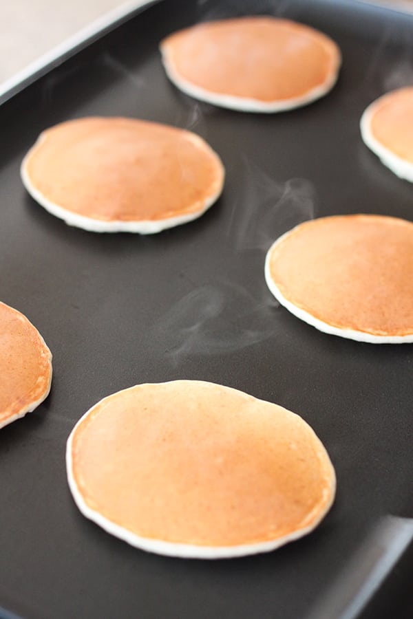 Skinny One Point Pancakes - each pancake is just 40 calories and 1 Weight Watchers Smart Point.