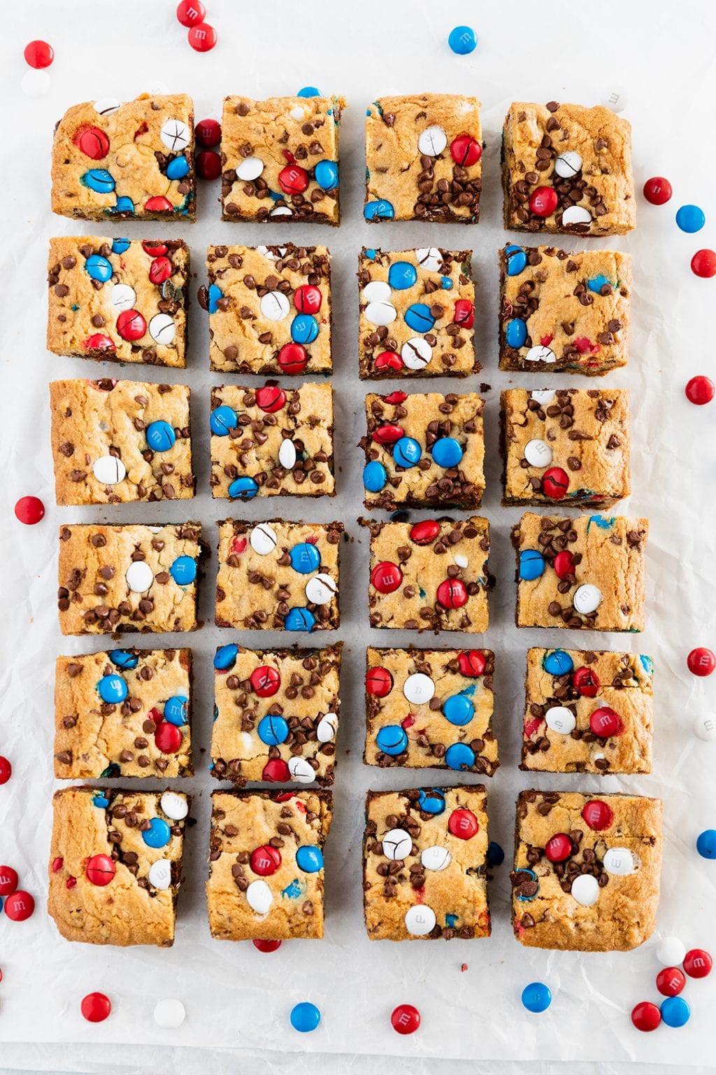 Red White and Blue MM Cookie Bars 3