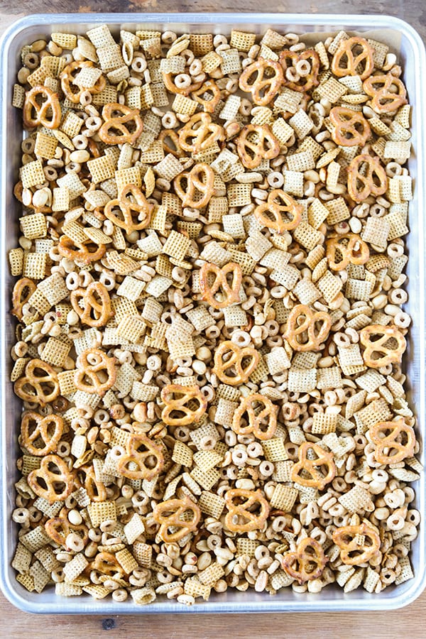 Homemade Slow Cooker Chex Party Mix 