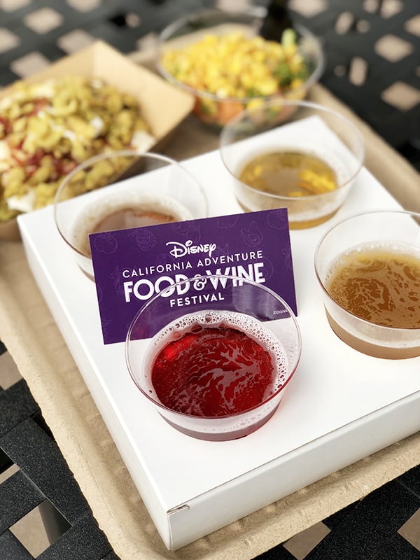 Beer Flight Disney California Adventure Food and Wine Festival at Disneyland 