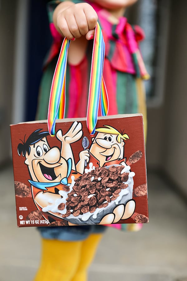 Cereal Box Craft DIY Tote Bag