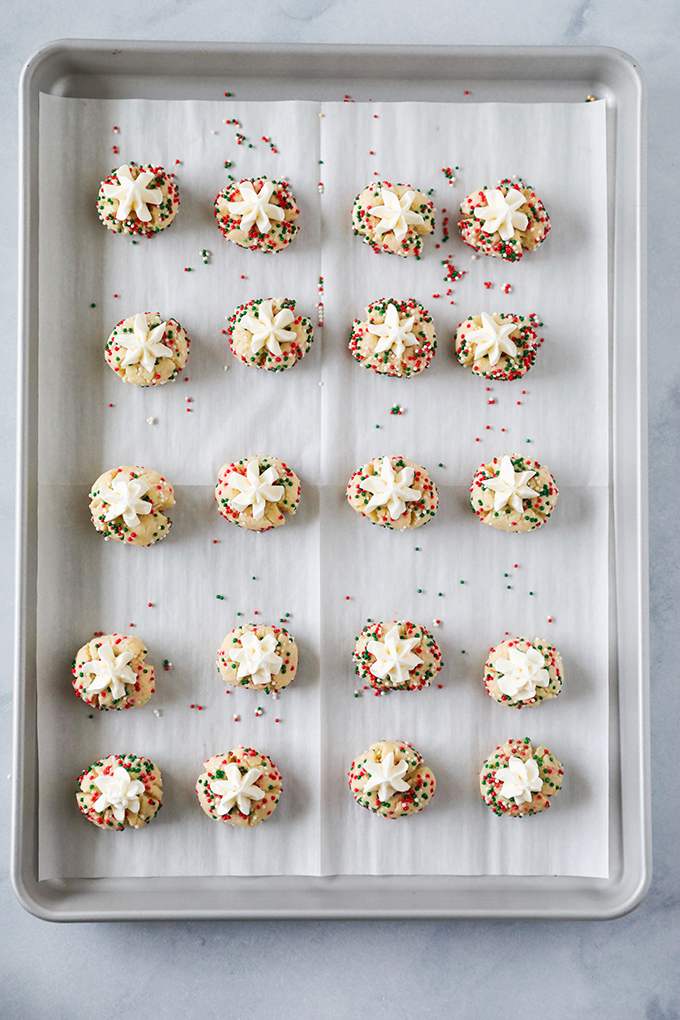 Frosted Christmas Thumbprints