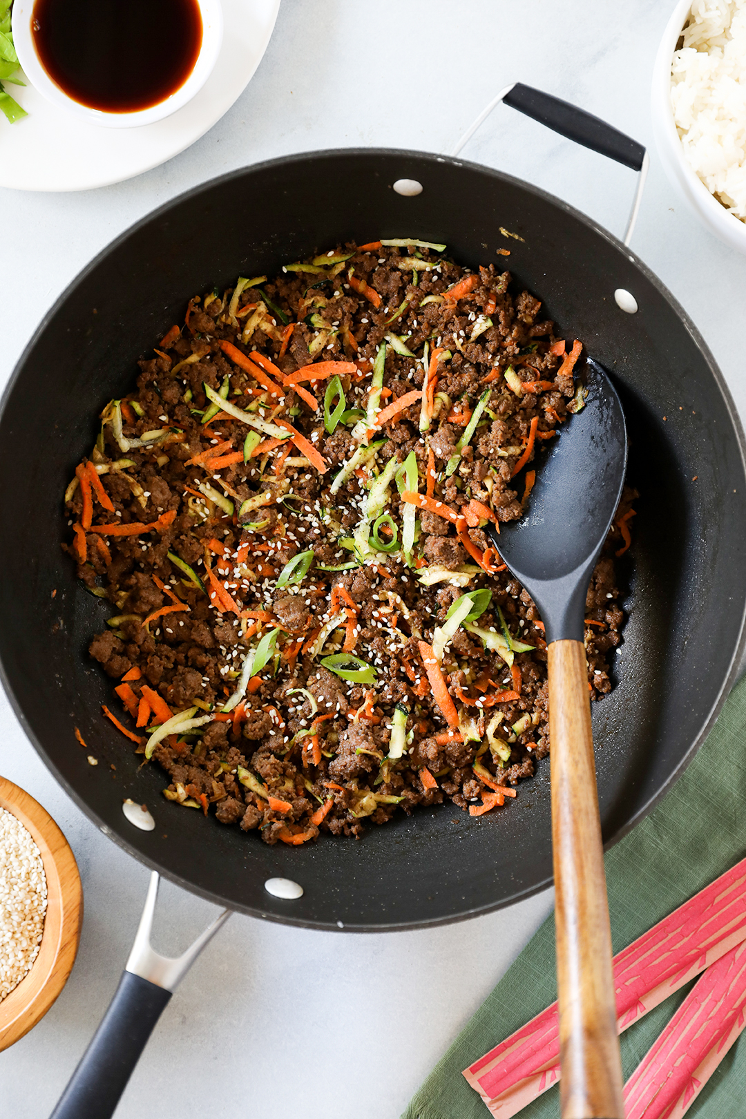 Korean Ground Beef and Veggies-image