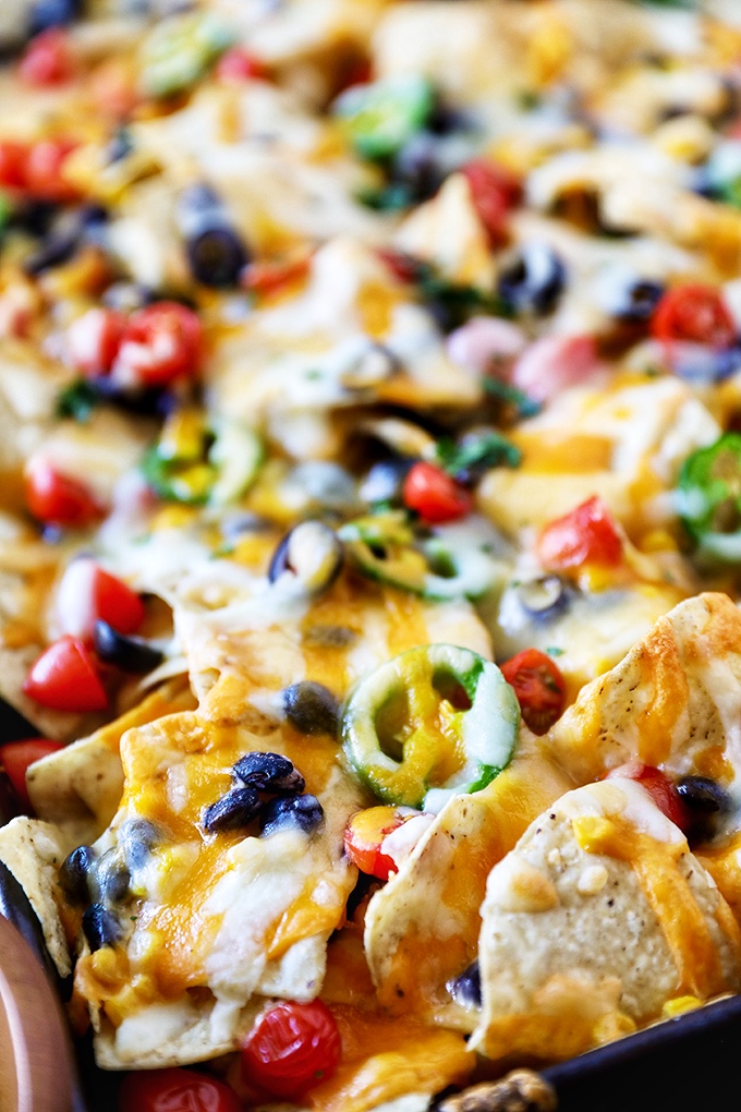 Nachos with Black Beans and Corn