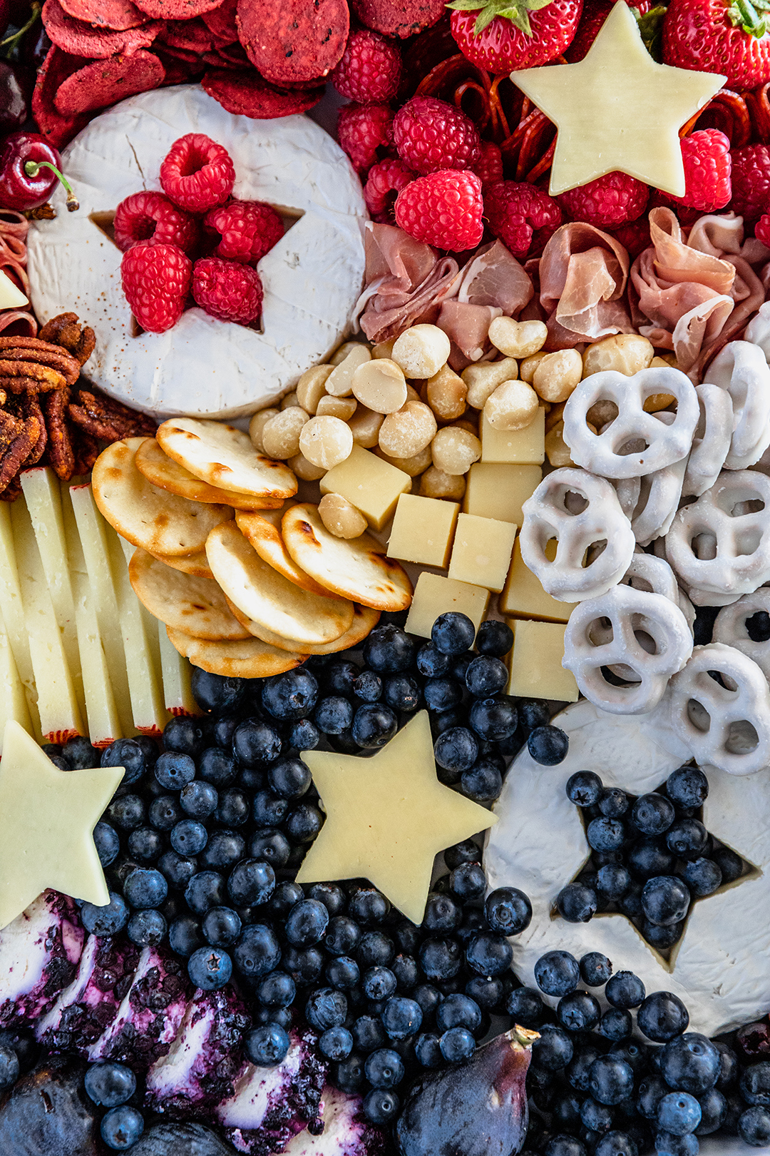 Red, White, and Blue 4th of July Charcuterie Board