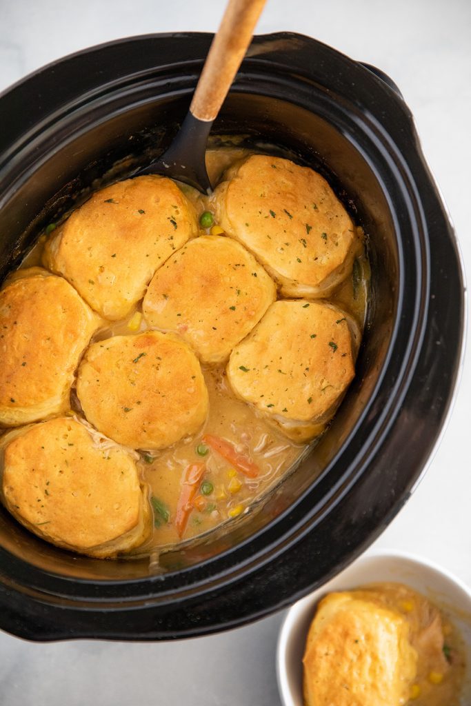 Slow Cooker Chicken and Biscuits