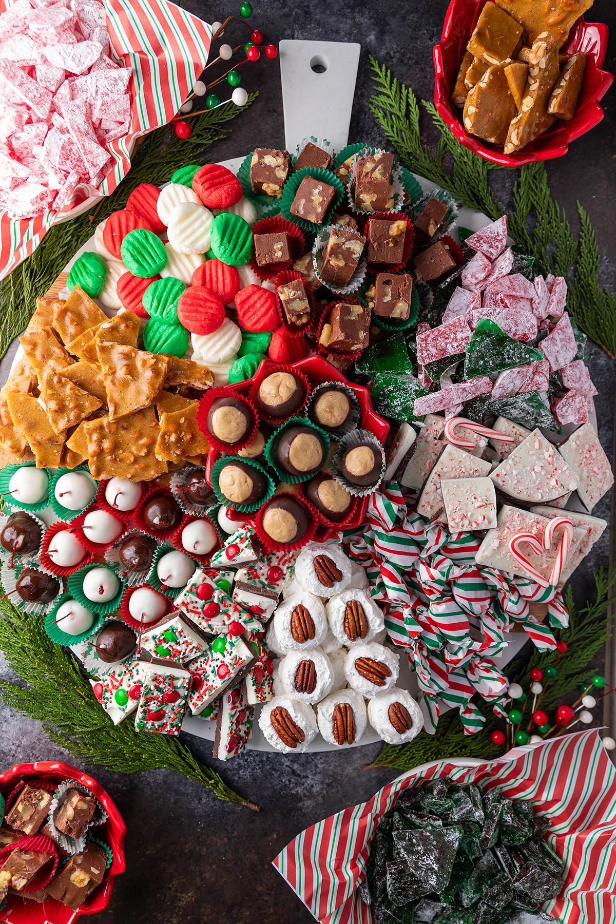 Old-Fashioned Christmas Candy Dessert Board - No. 2 Pencil
