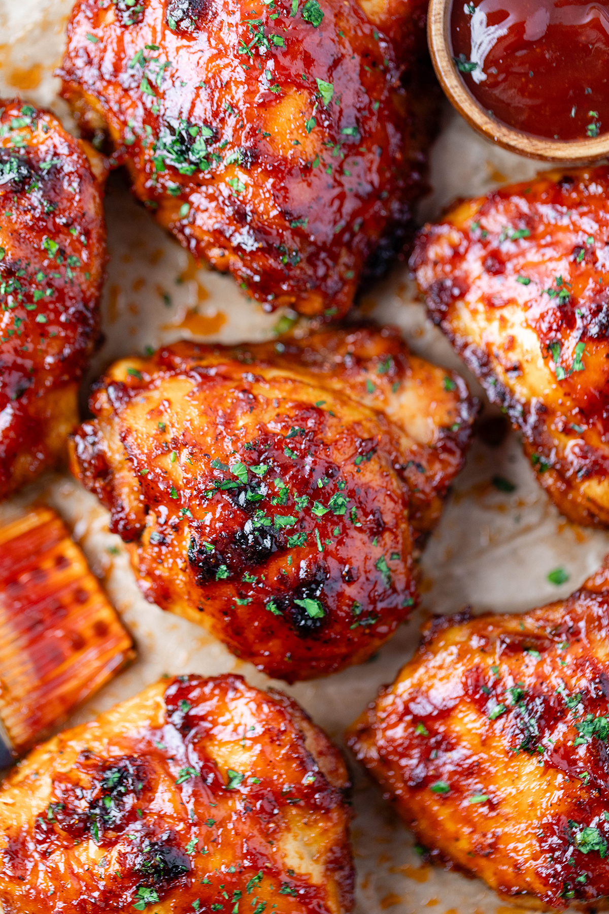 Oven Baked BBQ Chicken Thighs