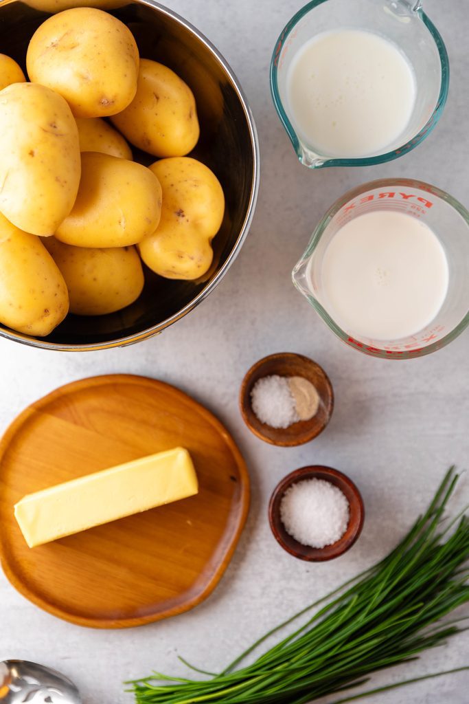 Ingredients for Buttermilk Mashed Potatoes