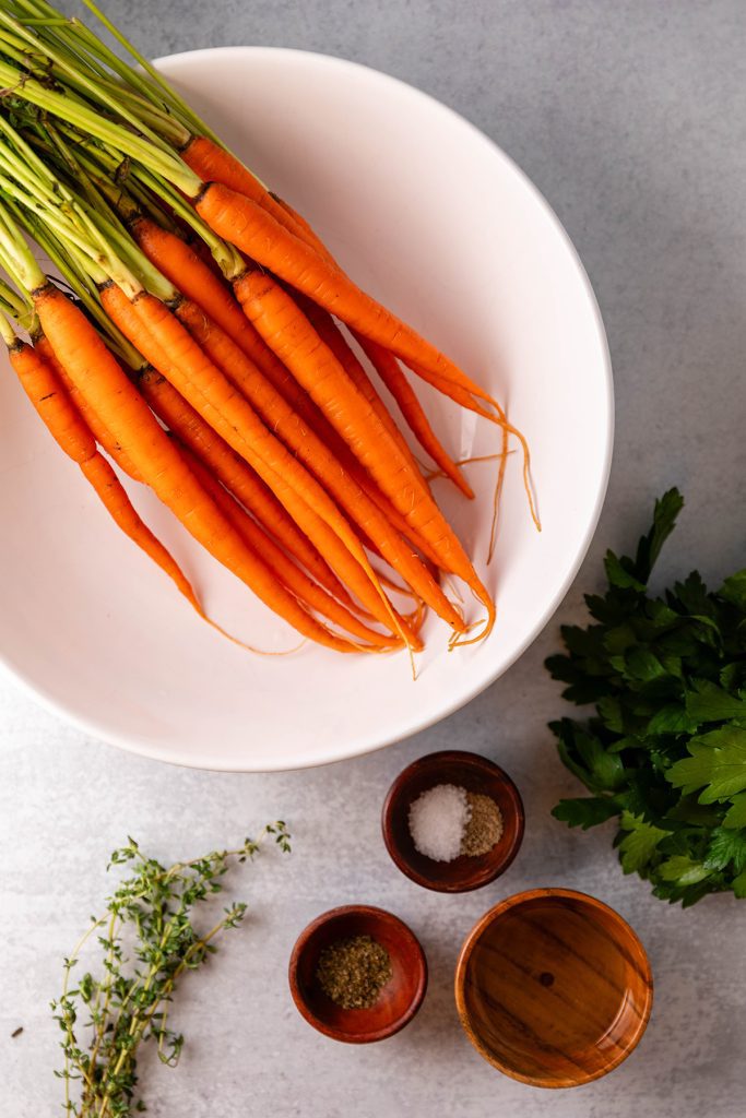 Ingredients for Herb Roasted Carrots