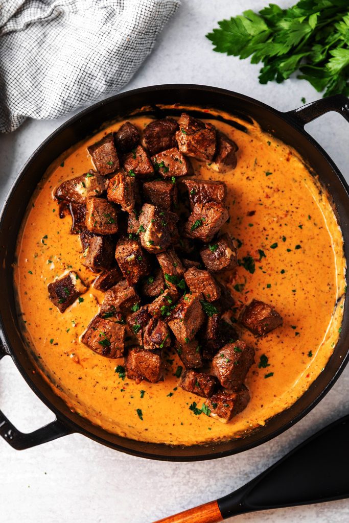 Tuscan Marry Me Steak Bites