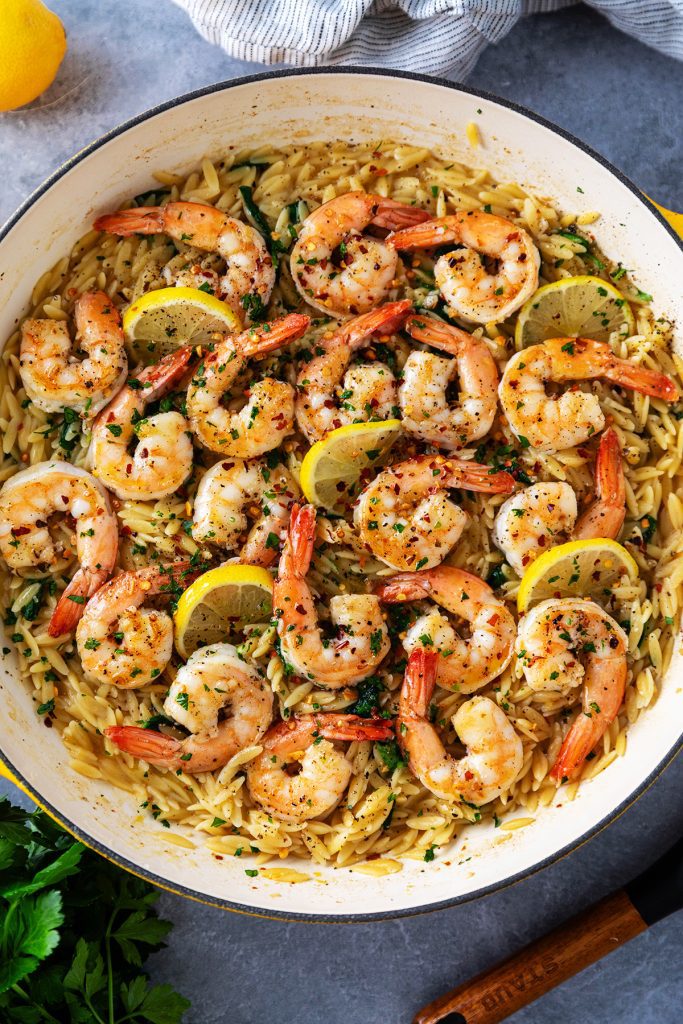 One-Pot Shrimp Scampi and Orzo