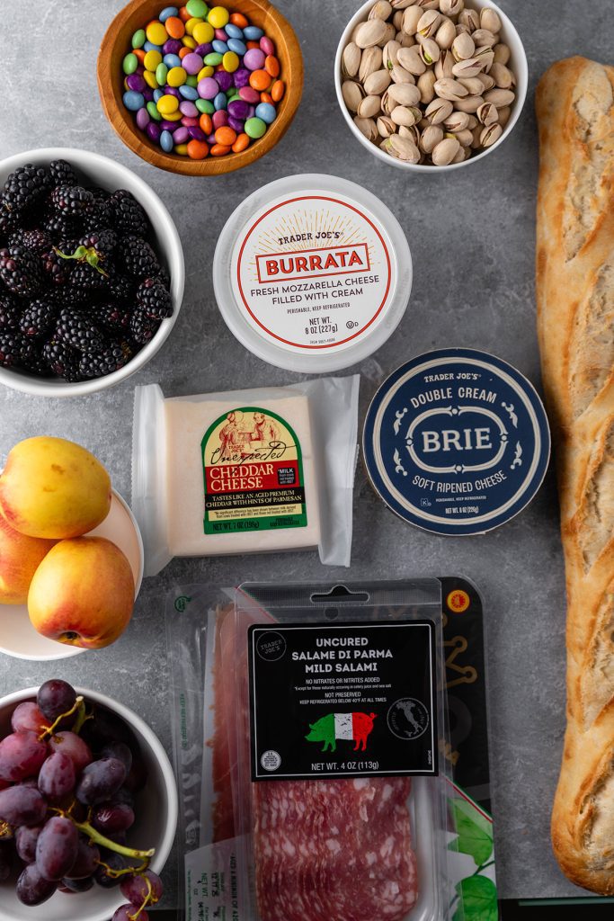 Ingredients for Easter Charcuterie Board