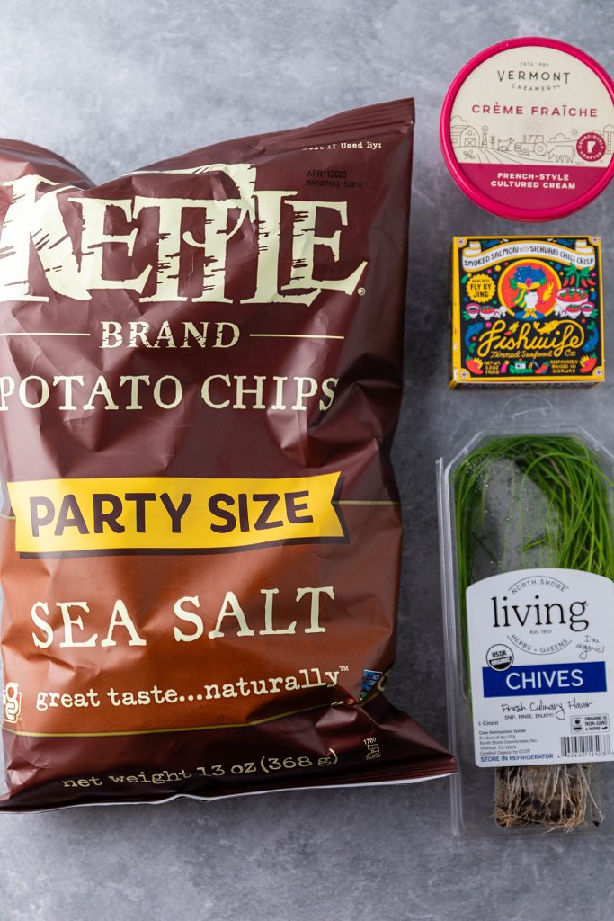 Ingredients for Tinned Fish and Creme Fraiche Appetizer