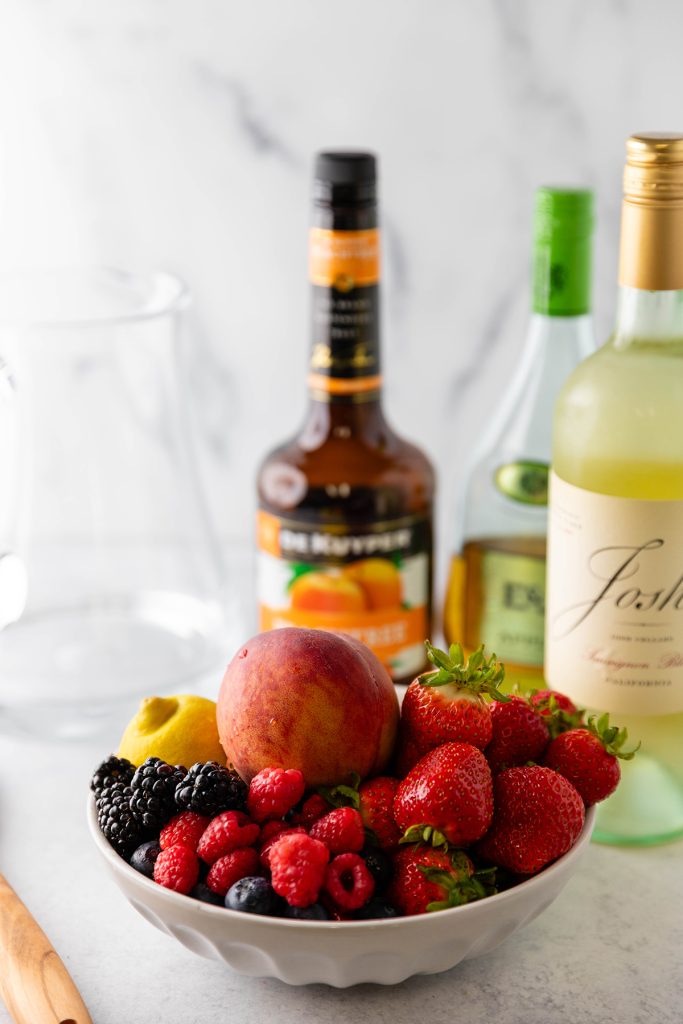 Ingredients for White Sangria Recipe