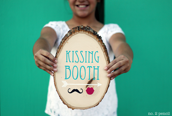Rustic Kissing Booth Sign
