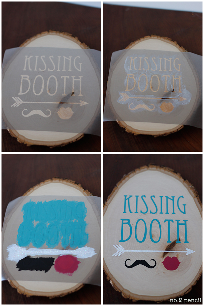 Rustic Kissing Booth Sign